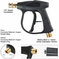 thumbnail image 2 of Pistola de espuma de alta presión ACTIVE 1 litro con 5 boquillas y dispensador de jabón ajustable, 2 of 5