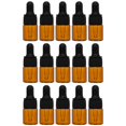 thumbnail image 1 of MasteelfCA 15pcs Refillable Essential Oil Bottles Glass Dropper Bottles Perfume Bottles (Brown), 1 of 7