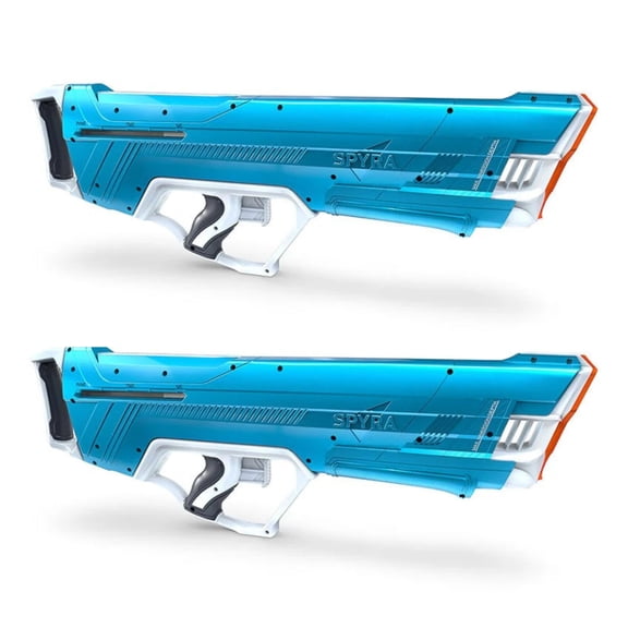 SPYRA 2 Pack Manual Water Blaster, Outdoor Squirt Gun for Pools, SpyraLX, Blue