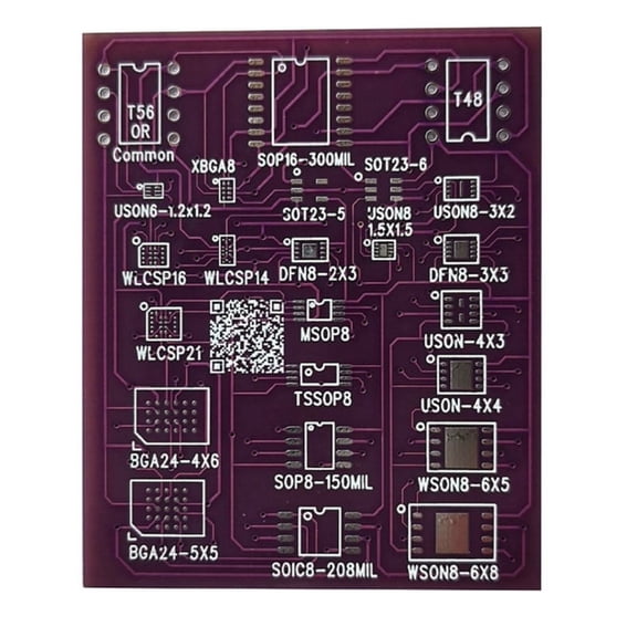 25-in-1 SMD to DIP8 Universal Adapter,22-in-1 SMD Adapter,4-Layer PCB,for SOIC8/16 SOP8 DFN8 USON8 DFN8 SOT5 SOT6 WSON8