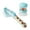 Blue, variant on The Pioneer Woman 2-Piece Plastic Soap Dispensing Dish Wand and Palm Brush Set, Sweet Rose