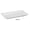White, variant on Rome Rectangular Plate, Black - 14 in. - Pack of 12