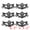 Black, variant on Unique Bargains 6Pcs Halloween Masquerade Lace Eye Mask Set Black Peacock 6.3" x 3.1"