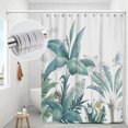 thumbnail image 4 of Doublure de Rideau de Douche Blanche Imperméable 47x71 Po, Style Bohème Mi-Siècle, Rideau de Douche Premium Résistant aux Plis et à la Rouille pour Salle de Bain, Baignoire et Douche, Accessoires de Déco pour la Maison, 4 of 4