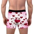 thumbnail image 5 of Mens Underwear Boxer Briefs Valentines Day Shorts Hearts Lips Printed Sleep Bottoms for Men Lover Gifts, Pink XL, 5 of 8