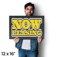 thumbnail image 4 of Now Leasing Vinyl Decal 2 Pack of 12 Inch x 16 Inch Weatherproof Heavy-Duty Adhesive Backing | Property Rentals, Apartment Promotions, Clear Messaging | Made in USA, 4 of 6