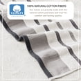 thumbnail image 3 of Luxurious Soft Cotton Decorative 2 Pack Bath Sheet Set, Light Grey / Mid Grey / Dark Grey., 3 of 6
