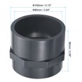 thumbnail image 2 of Uxcell G1/2 Female Thread Pipe Fitting 1/2" Socket Straight Tube Hose Connector Adapter 4 Pack, G3 x 3" 1, 2 of 5
