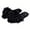 Black, variant on Faux Fur Slippers For Women Bride Wedding House Outdoor Fuzzy Slippers