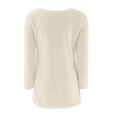 thumbnail image 5 of Coerni Unisex Kids and Toddlers' Cotton V-Neck Sweater Long Sleeve Fuzzy Furry Blouse Girls Fall Warm Sweatshirt Tops, 5 of 5
