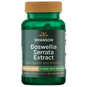Swanson Boswellia Serrata Extract 125 Milligrams 60 Veg Capsules