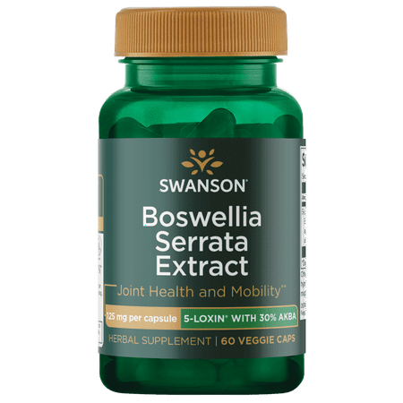 Swanson Boswellia Serrata Extract 125 Milligrams 60 Veg Capsules