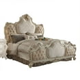 thumbnail image 6 of Acme Picardy CK Bed, Fabric & Antique Pearl, Wood, Poly Resin, Upholstered, 6 of 6