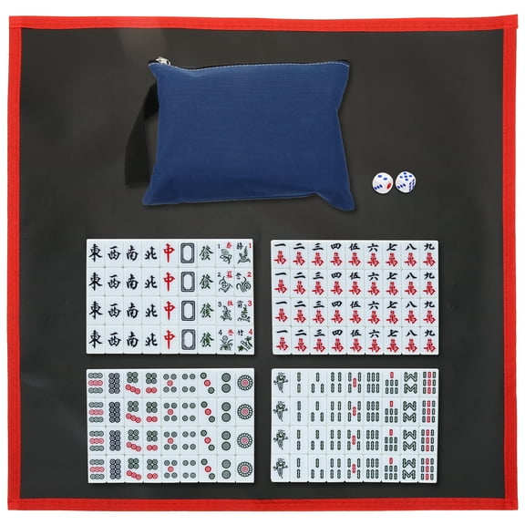 BESTYASH Mini Mahjong Family Game Set with Assorted Colors, Portable and Fun 1 Set for All Ages