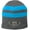 Athletic Oxford/Neon Blue, variant on RT Route 66 Patch Acrylic Beanie Hat Cap, Black/White