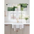 thumbnail image 2 of Valances for Windows Abstract Watercolor Rod Pocket Cafe Window Treatments Valance Curtains for Kitchen Bathroom Laundry Basement Windows 60"x18", 2 of 9