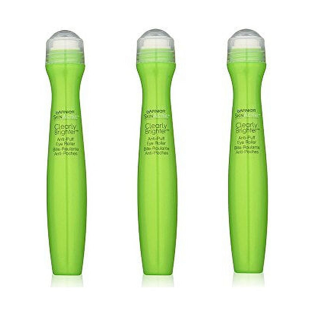 Garnier SkinActive Clearly Brighter Anti-Puff Eye Roller, 0.5 Ounce (Pack of 3)