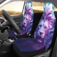 thumbnail image 2 of Sikiie Cool Lion Head Car Seat Protector 2 Pack Car Seat Cushion Mat, Car Seat Covers for SUV, Truck, Van, 2 of 7