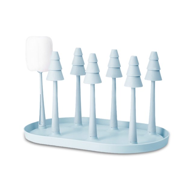 Rejilla para secado de botellas con cepillo de limpieza FleinngHoz JD711620833