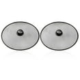 thumbnail image 3 of ELAYARD Fry Pan Splatter Guard Round Stainless Steel 2Pcs 11.40x11.40in, 3 of 9