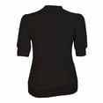 thumbnail image 2 of Sueter Simply Basic para Mujer, con Cuello Redondo Manga al Codo Negro Talla G, 2 of 2
