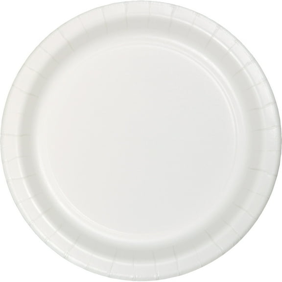 Party Central Disposable Paper Party Banquet Dinner Plates - 9" - White - Club Pack of 240