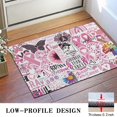 thumbnail image 3 of Pink Breast Cancer Door Rugs,Washable Non Slip Door Mats Indoor,Decorative Door Mats,Entry Mat Indoor for Entrance,Bedroom,Kitchen,Bathroom,16"x24", 3 of 6