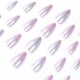 thumbnail image 2 of 24pcs Short Almond False Nails Purple Glitter Press on Nails Fake Nails Stick on Nails Removable Glue-on Nails Full Cover Acrylic Fake Nails Women Gir, 2 of 4