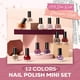thumbnail image 2 of Set de esmaltes de uñas Modelones, 12 colores, rojo burdeos y dorado, 2 of 7