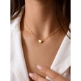 thumbnail image 2 of Suplight 925 Stelring Silver Heart Necklace for Women 14K Gold Plated Hypoallergenic Dainty Simple Pendant Jewelry Gift for Daughter Granddaughter Friends Birthday Christmas, 2 of 7