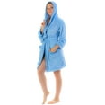 thumbnail image 5 of Casual Nights Women's Hearts Fleece Hooded Bathrobe Robe, 5 of 5