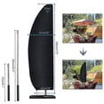 thumbnail image 2 of Parasol Cover, Waterproof, Windproof, Heavy Duty Rip Proof Oxford Fabric Extra Large Cantilever Umbrella Cover With Zip (265 X 40/70 / 50 Cm) - Black, 2 of 5