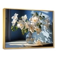 thumbnail image 2 of Designart "Vase Of Morning Glory Bouquet I" Morning Glory Floater Framed Canvas Prints, 2 of 5