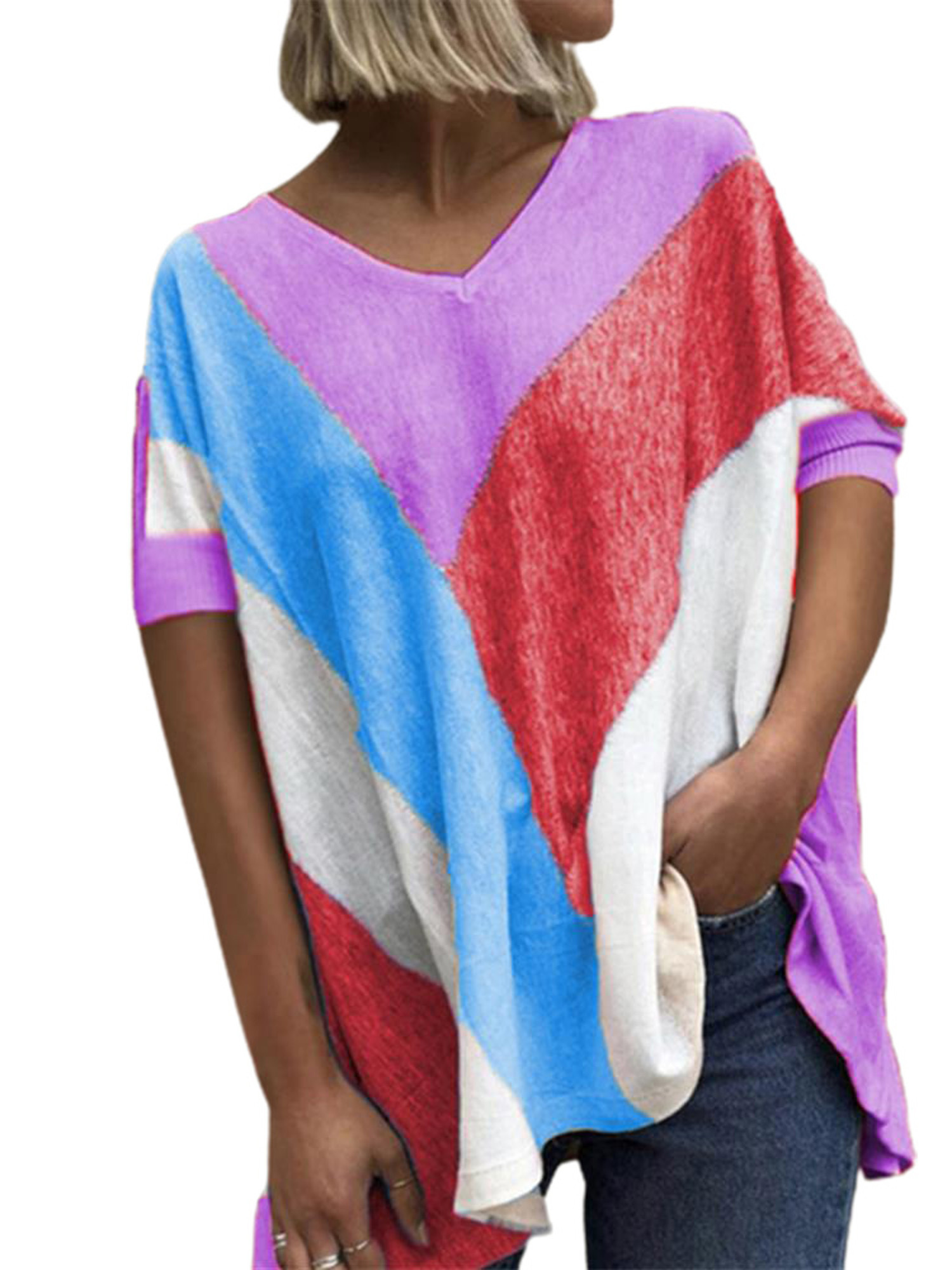 colour block blouses