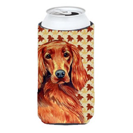 

Irish Setter Fall Leaves Portrait Tall Boy Hugger - 22 To 24 oz.