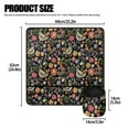 thumbnail image 5 of SEANATIVE Floral Rooster Sewing Machine Mat with Pockets Non Slip Mats to Reduce Vibration Easy Storage Sewing Machine Table Mats Sewing Accessories Organizer, 5 of 6