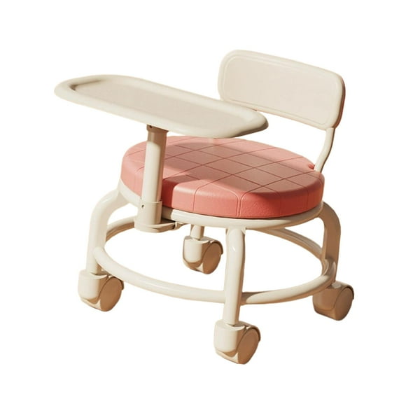 Toddlers dining tray,baby dining chair with tray kids chair,Toddlers chair for eating with Dining Tray,with Backrest mobile movable Indoor dinner chair,Children's dining table with Pink