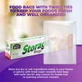 thumbnail image 4 of WWS-. 1 Gallon Food Storage Bags with Twist Ties, 75 Count, Disposable Plastic, 4 of 4