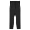 thumbnail image 3 of Yartina Kids Girls Stretch Solid Color High Waist Gym Yoga Leggings Sports Tights Athletic Pants with Black 140, 3 of 5