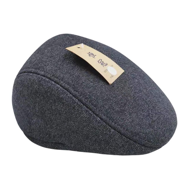 Capítulo de periódicos para hombres Sombrero de conducción de sombrero de cabeza casual para viajes al aire libre de invierno Gris claro