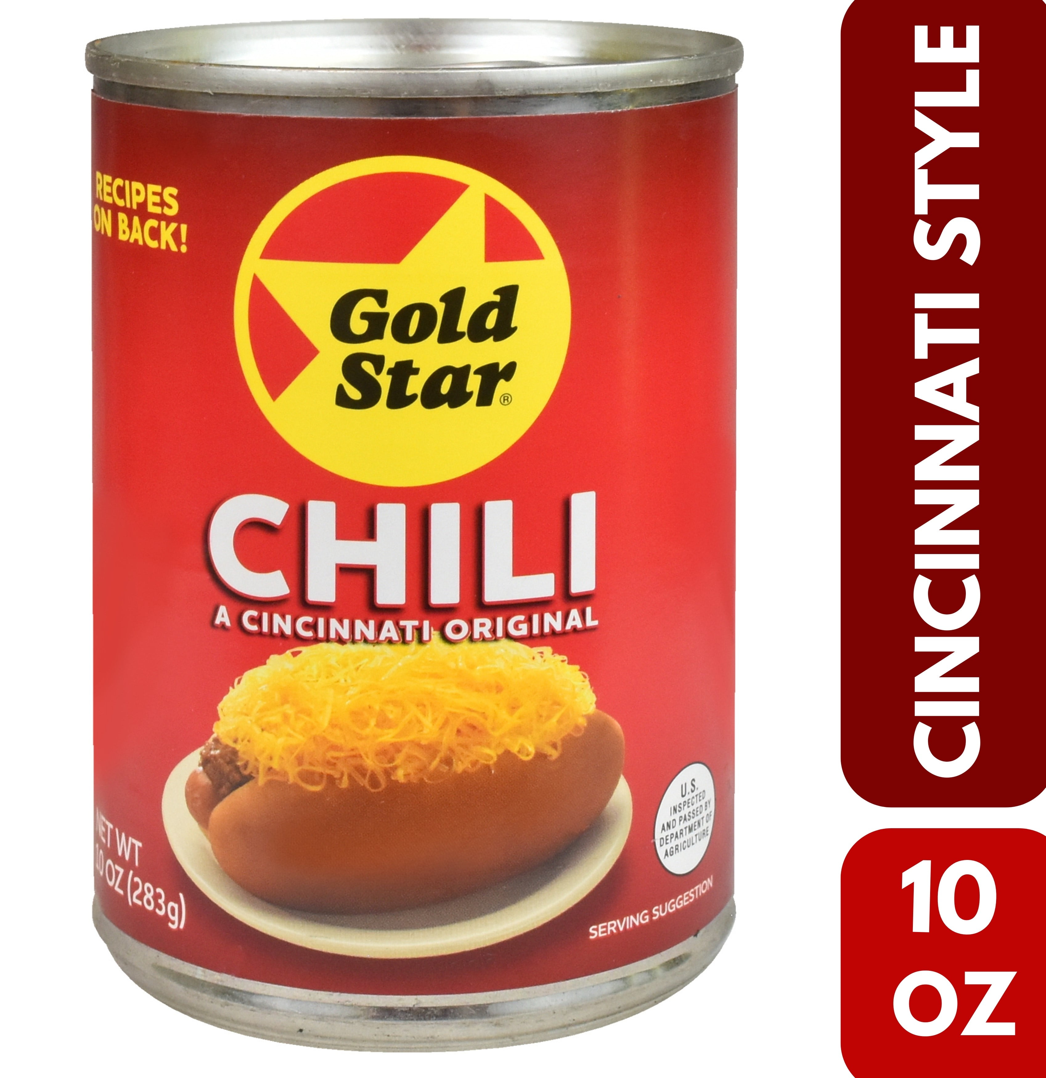 Gold Star Original Chili, 10 oz Metal Can