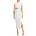 thumbnail image 4 of Fore WHITE Women's Cut Out Midi Dress US M, 4 of 4