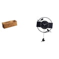 thumbnail image 1 of Estuche para pañuelos de escritorio,Caja de pañuelos faciales de papel retro de madera,Reloj de pared,Reloj de pared con diseño de pájaro,reloj colgante de acrílico negro,Reloj de pared, 1 of 8