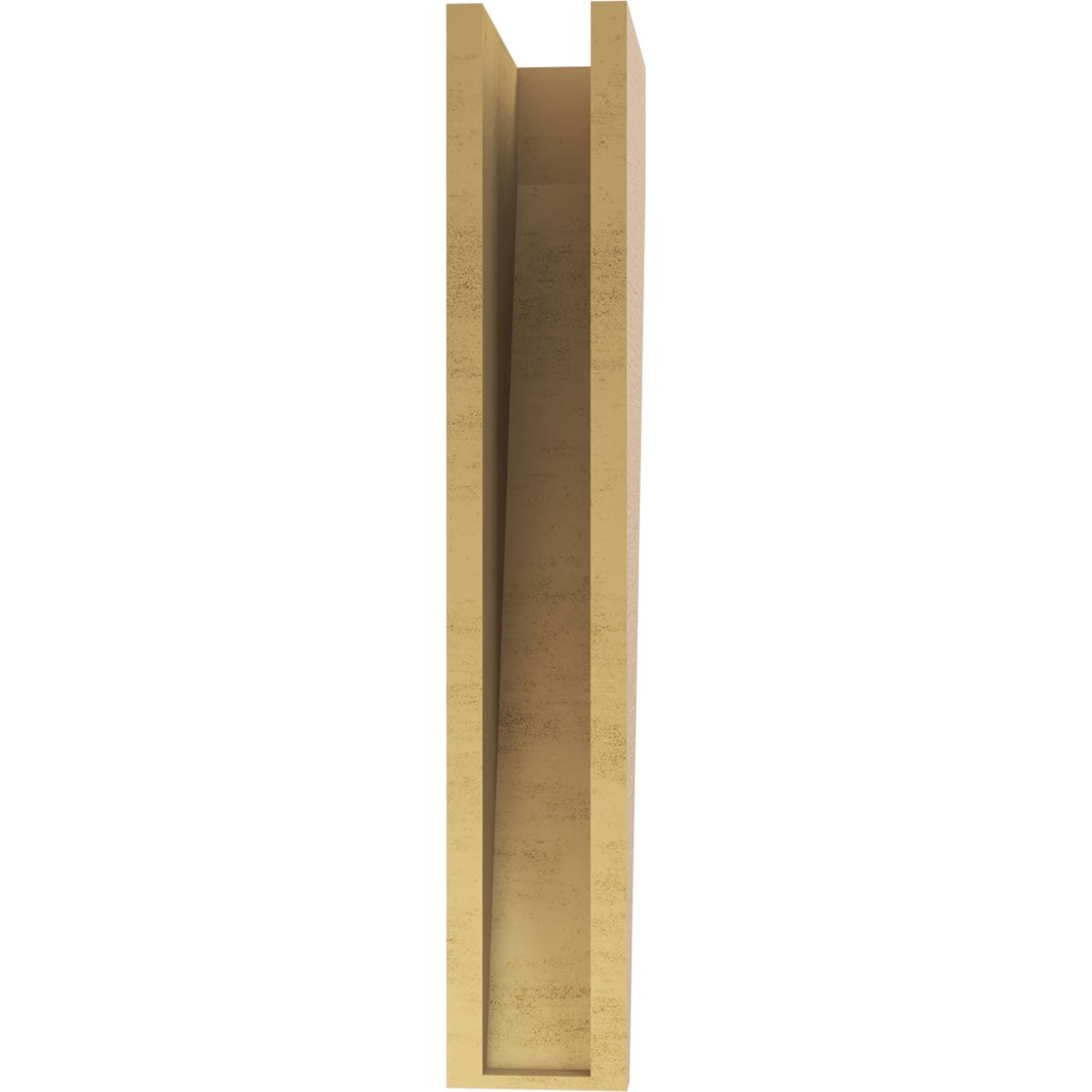 5"W x 10"D x 30"H Thin Concord Rough Cedar Woodgrain TimberThane Corbel, Primed Tan