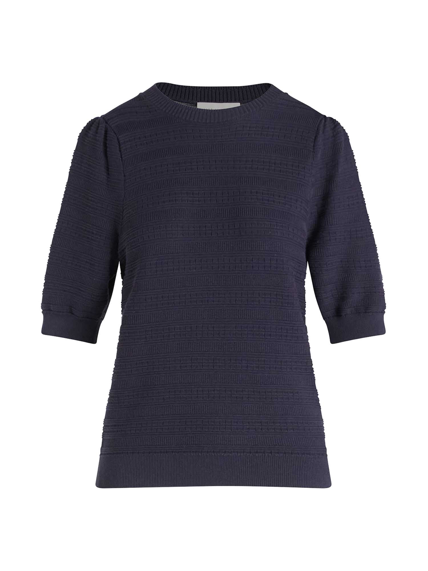 Free Assembly Women’s and Women's Plus Textured Sweater Tee with Puff Sleeves, Lightweight, Sizes XS-4X