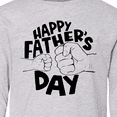 thumbnail image 4 of Inktastic Happy Father's Day Parent-Child Fist Bump Long Sleeve Youth T-Shirt, 4 of 5