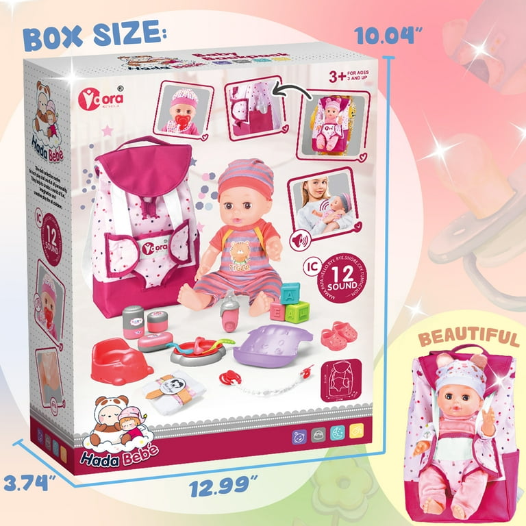 YCFUN Baby Dolls Set, Girl Toys for 2-5 Year Old Toddlers