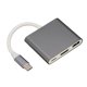 thumbnail image 3 of 3 In 1 USB C Hub, Advanced Chipset Multiport High Compatibility Silver USB C Hub For Desktop, 3 of 8