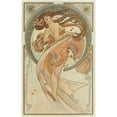 thumbnail image 3 of Alphonse Mucha 11x14 Black Modern Framed Museum Art Print Titled - The Arts 2 (1898), 3 of 5