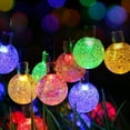 thumbnail image 2 of SHANJIA Solar String Lights, 6.5m 30LED Globe String Lights Waterproof Crystal Globe Fairy Lights for Gazebo,Camping,Party, Christmas Decorative, 2 of 9